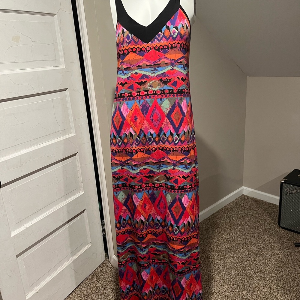Vibrant Multicolor Maxi Dress